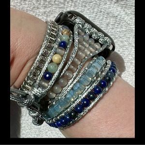NEW— VICTORIA EMERSON Apple Watch Band Beaded Wrap Bracelet- 42-44mm